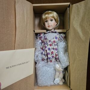 2000 NIB Lynne with Jigsaw porcelain doll from The Boyds Yesterday's Collection